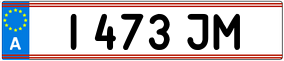 Trailer License Plate